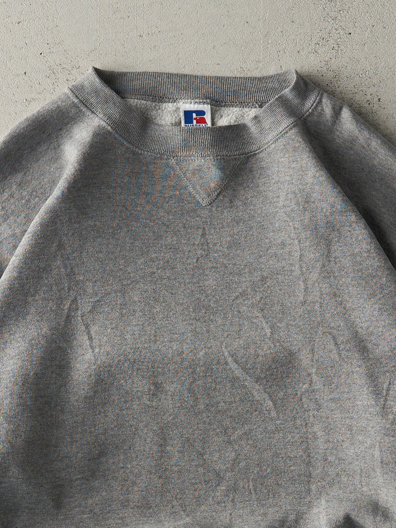 Vintage 90s Grey Russell Athletic Boxy Crewneck (L)