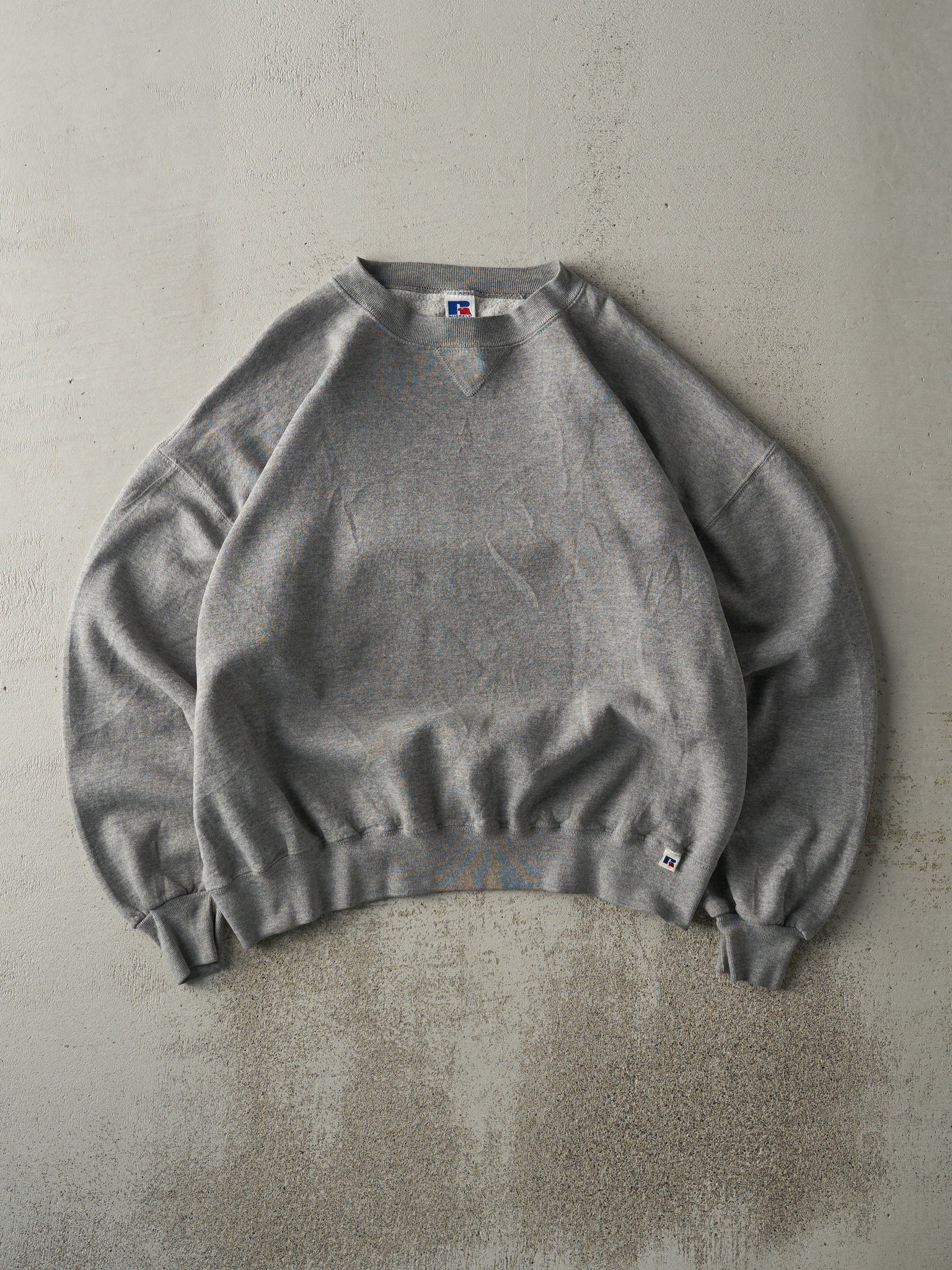 Vintage 90s Grey Russell Athletic Boxy Crewneck (L)