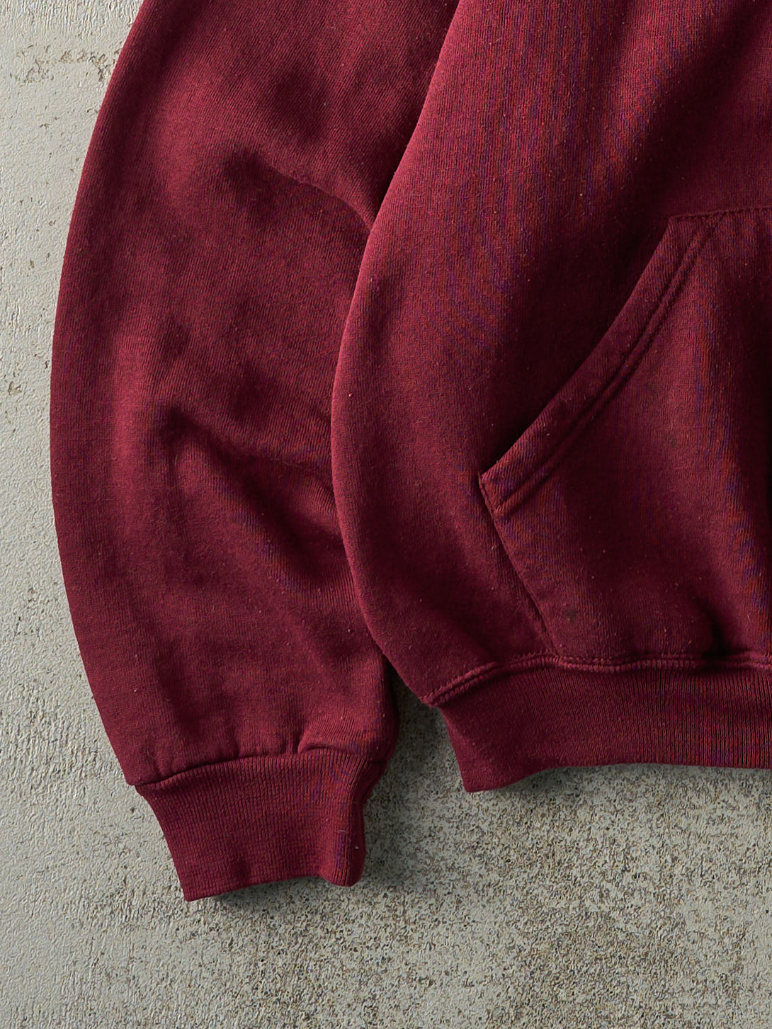 Vintage Y2K Burgundy Russell Athletic Zip Up Hoodie (M)