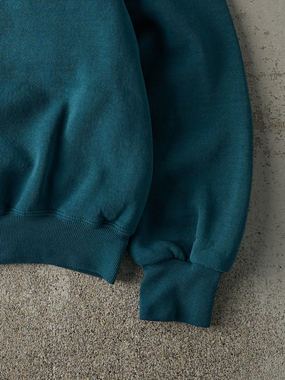 Vintage 90s Teal Embroidered Carmel California Boxy Crewneck (L)