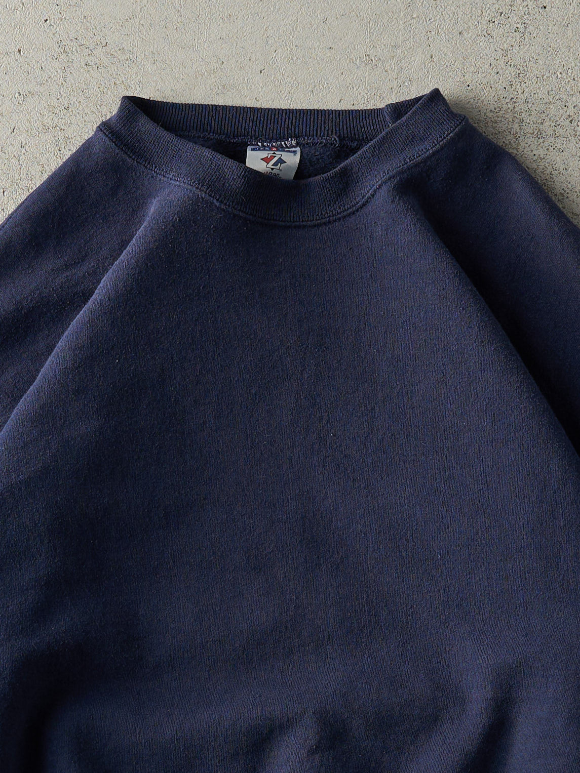 Vintage 90s Navy Blue Blank Boxy Crewneck (S/M)