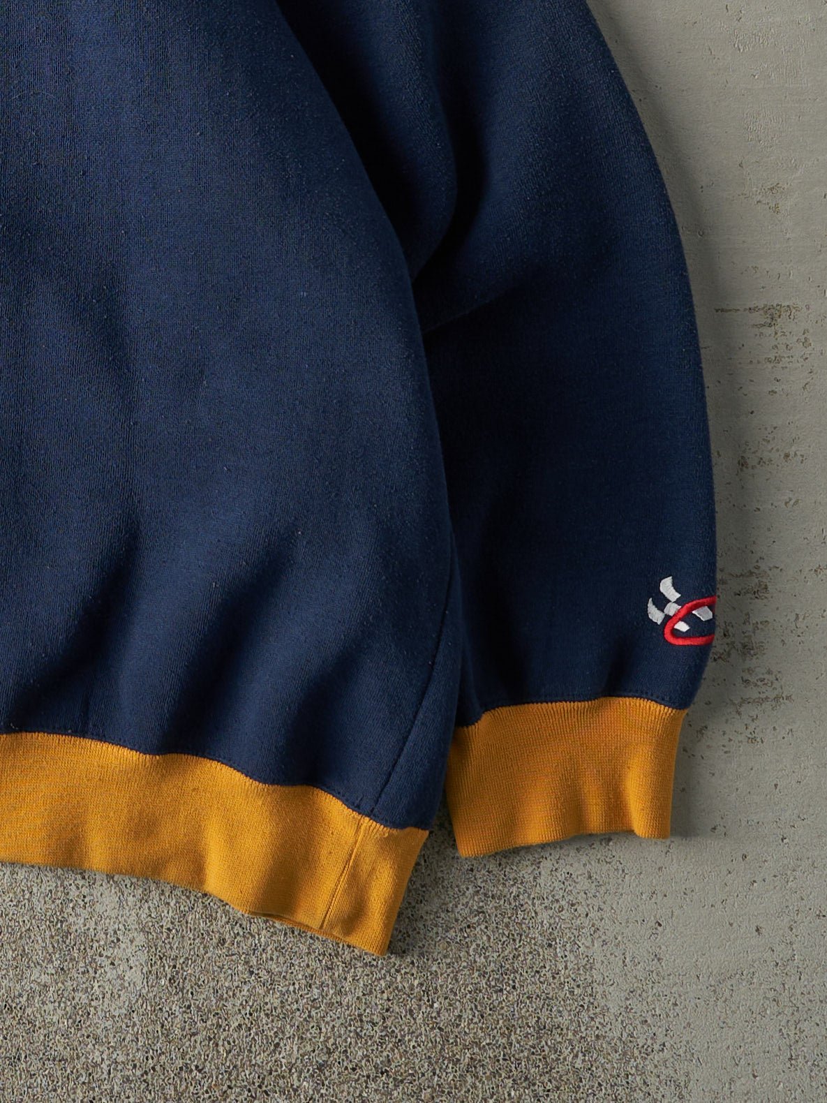 Vintage Y2K Navy Blue & Yellow Embroidered Jeff Gordon Nascar Crewneck (XL)