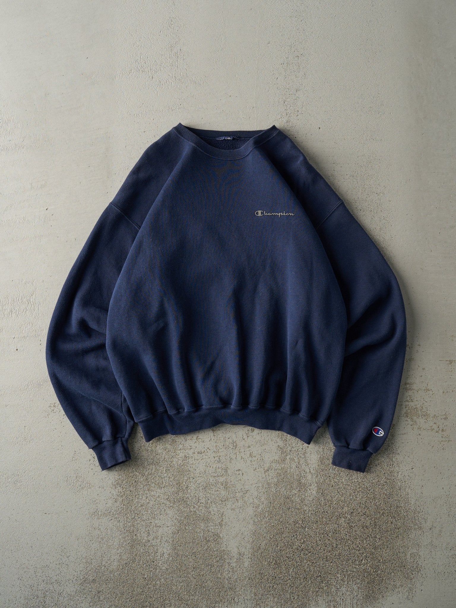 Vintage 90s Navy Blue Champion Crewneck (M)
