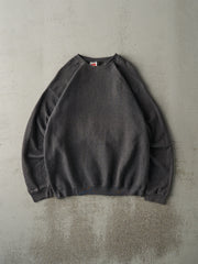 Vintage 90s Charcoal Grey Blank Crewneck (M)