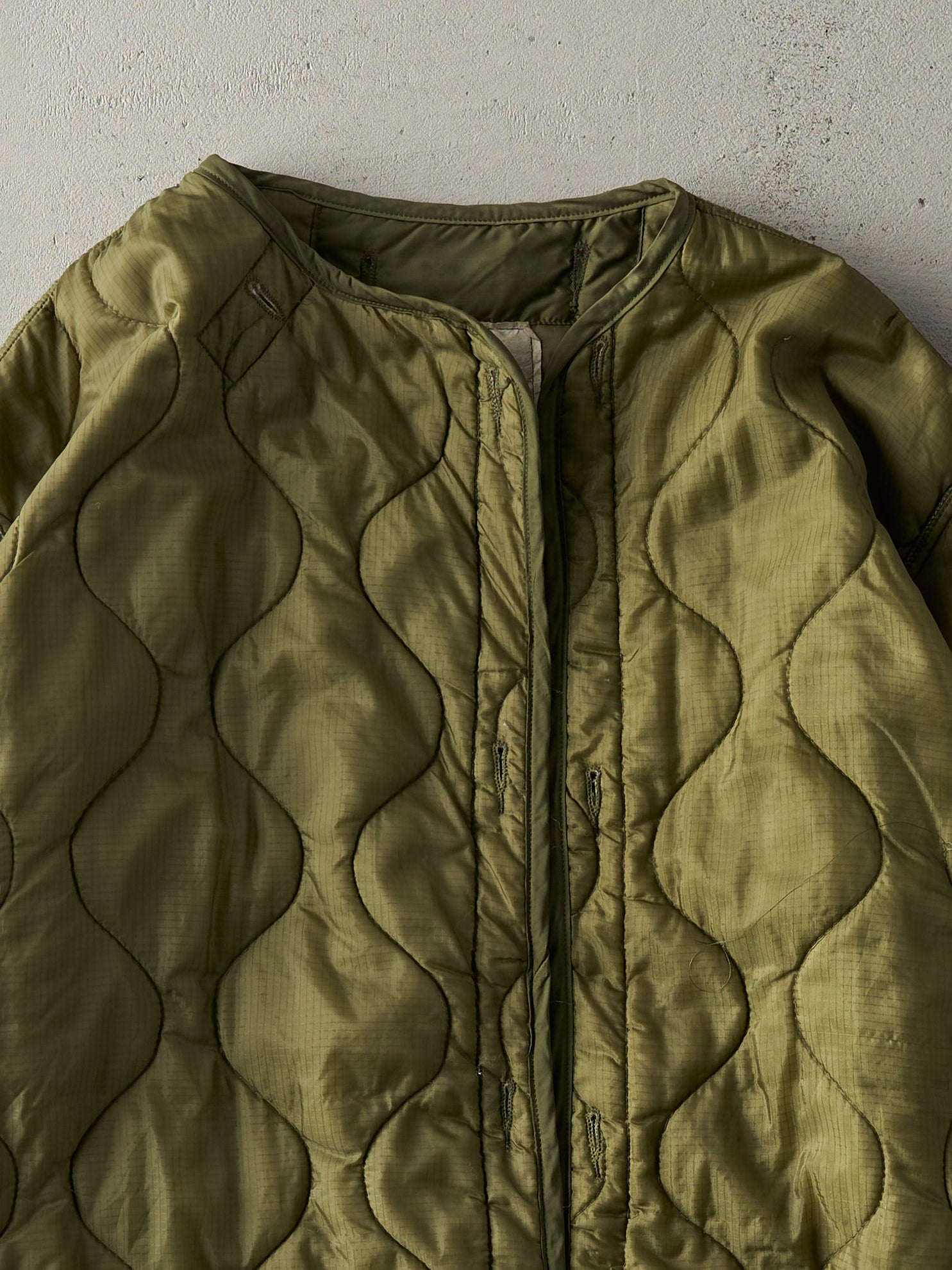 Vintage 90s Army Green Parka Liner Jacket (L/XL)