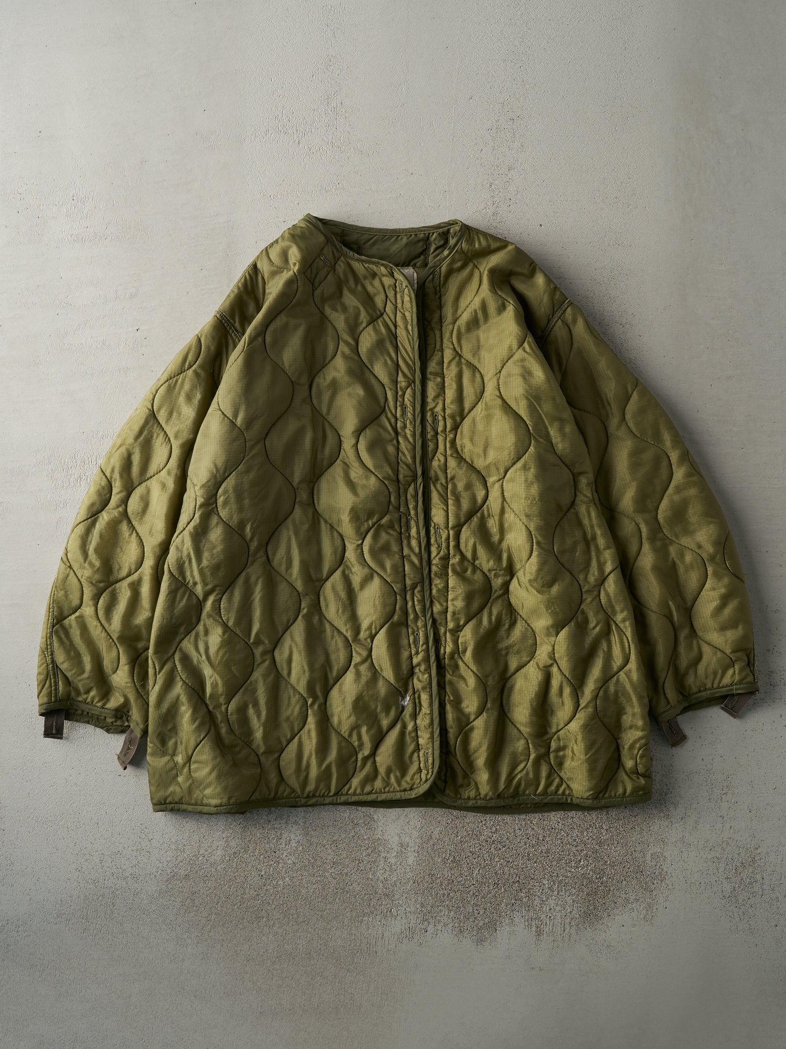 Vintage 90s Army Green Parka Liner Jacket (L/XL)