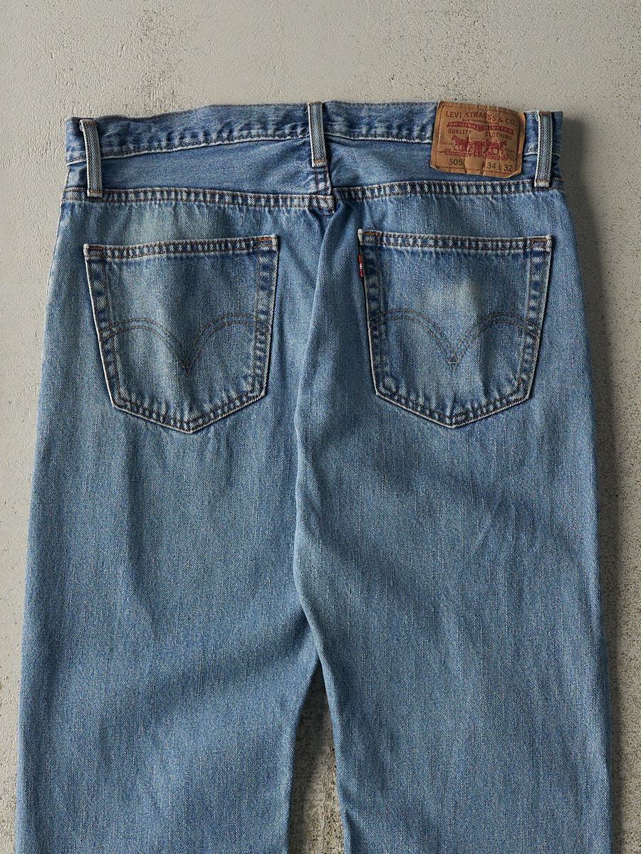 Vintage Y2K Mid Wash Levi's 505 Jeans (34x31.5)