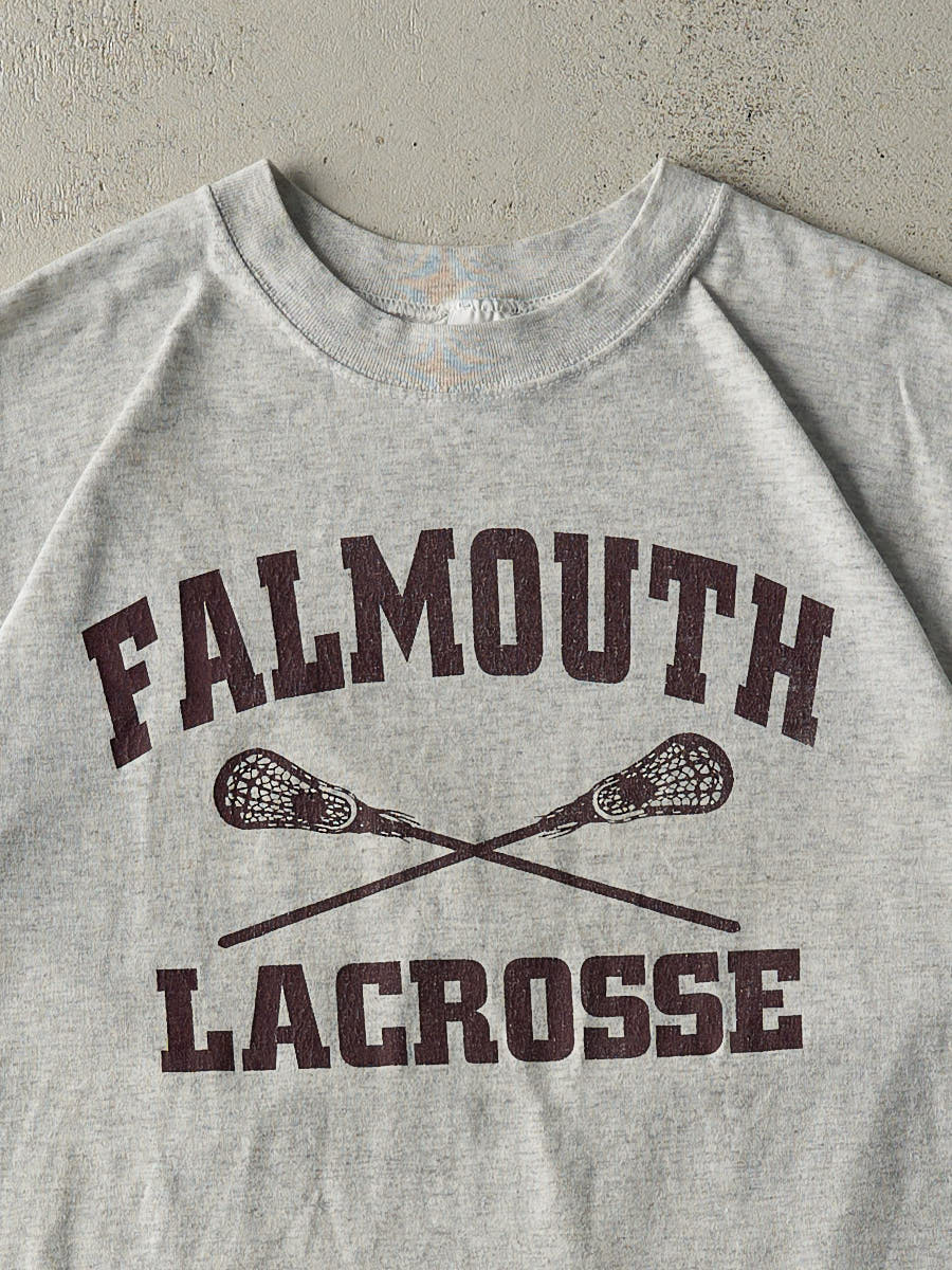 Vintage 90s Heather Grey Falmouth Lacrosse Tee (L)