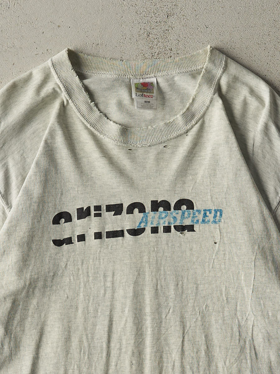 Vintage 90s Heather Grey Arizona Airspeed Tee (L/XL)