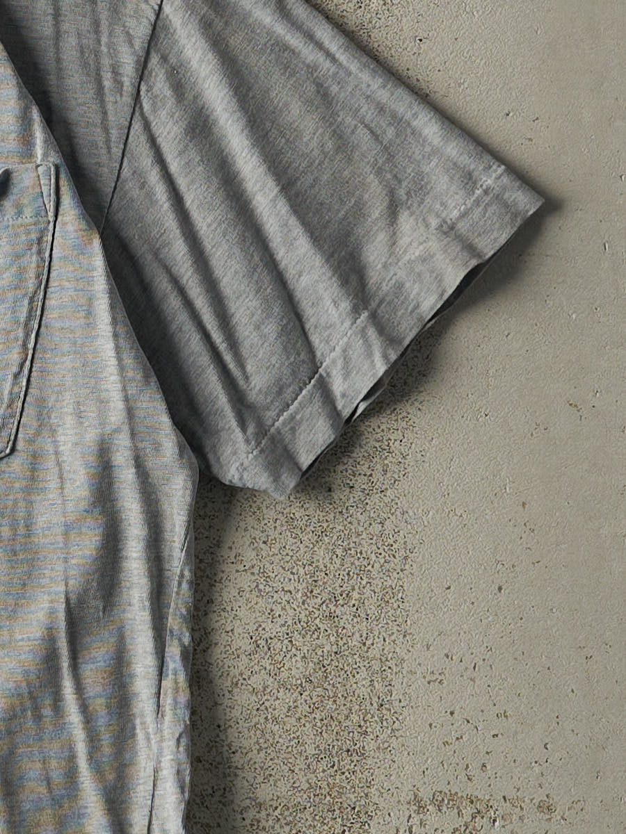 Vintage Y2K Grey Polo Ralph Lauren Embroidered Pocket Tee (M)