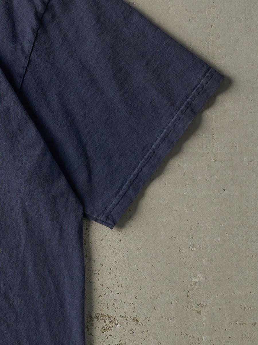 Vintage 90s Navy Blue Nike Logo Tee (L/XL)