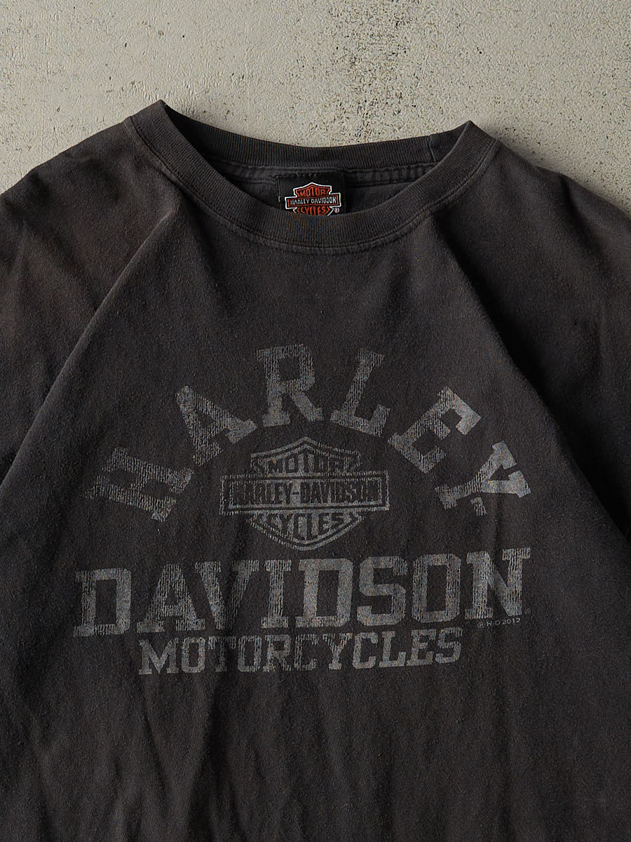 Vintage 12' Faded Black Harley Davidson Tee (L)