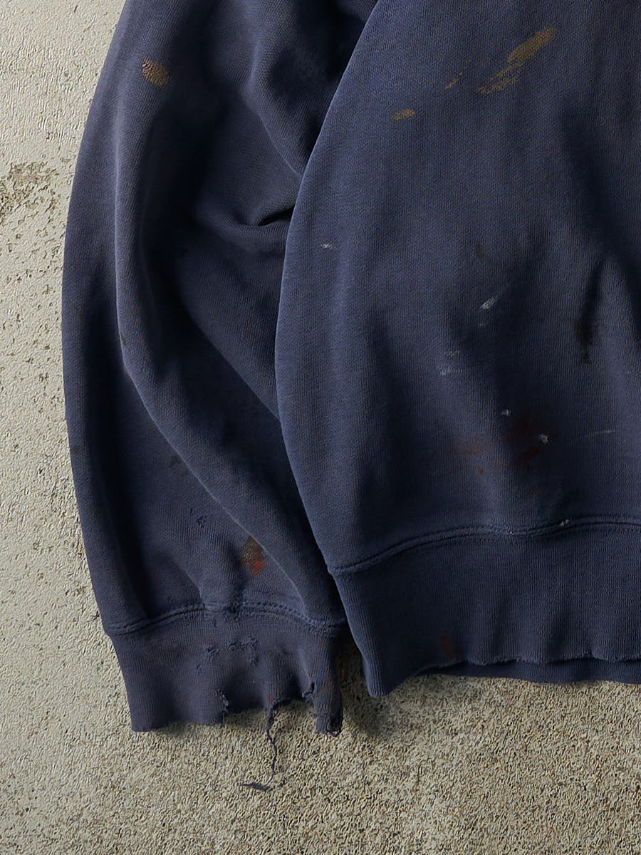 Vintage Y2K Navy Blue Marquette Nike Embroidered Boxy Crewneck (XXL/XXXL)