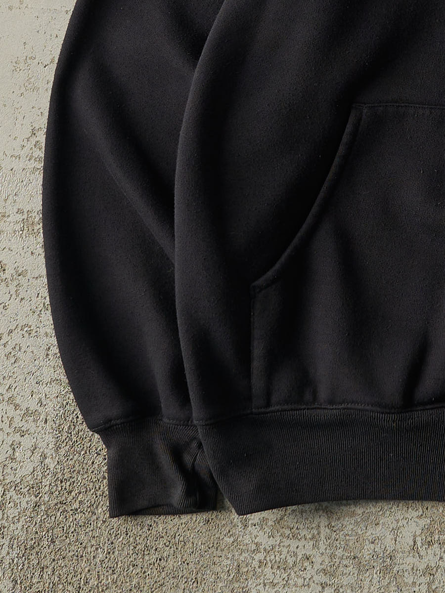 Vintage 90s Black Nike Embroidered Quarter Zip Hoodie (L)