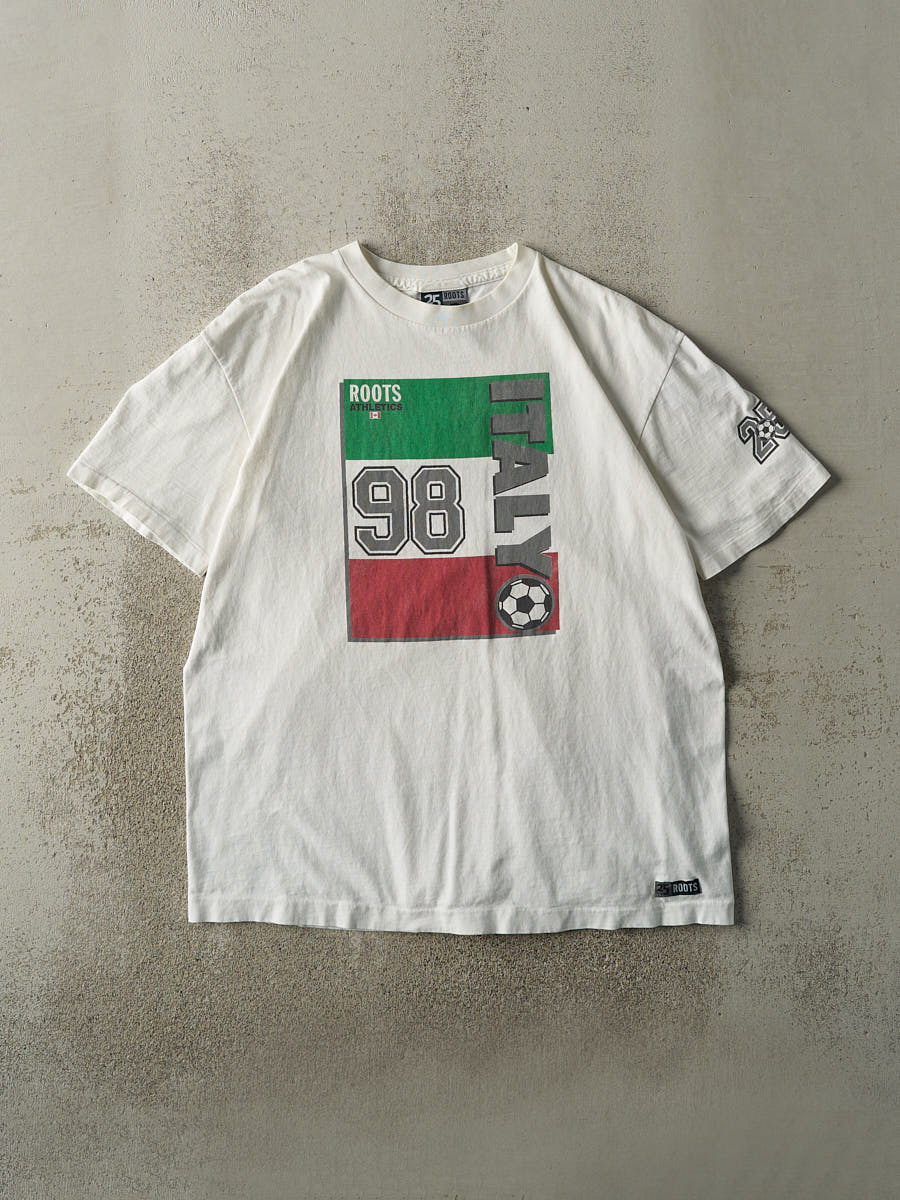 Vintage 98' White Roots Italy Soccer Tee (XL)
