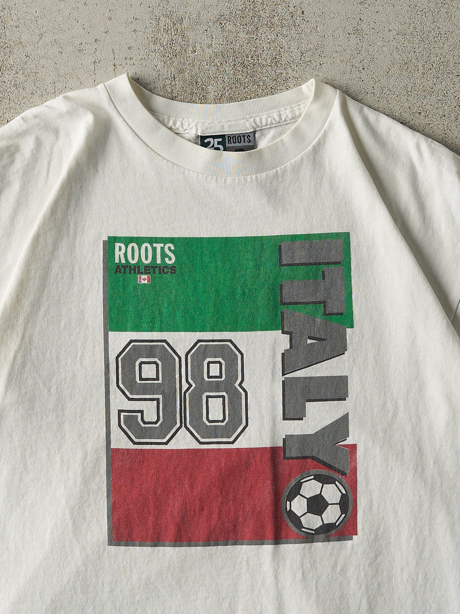 Vintage 98' White Roots Italy Soccer Tee (XL)