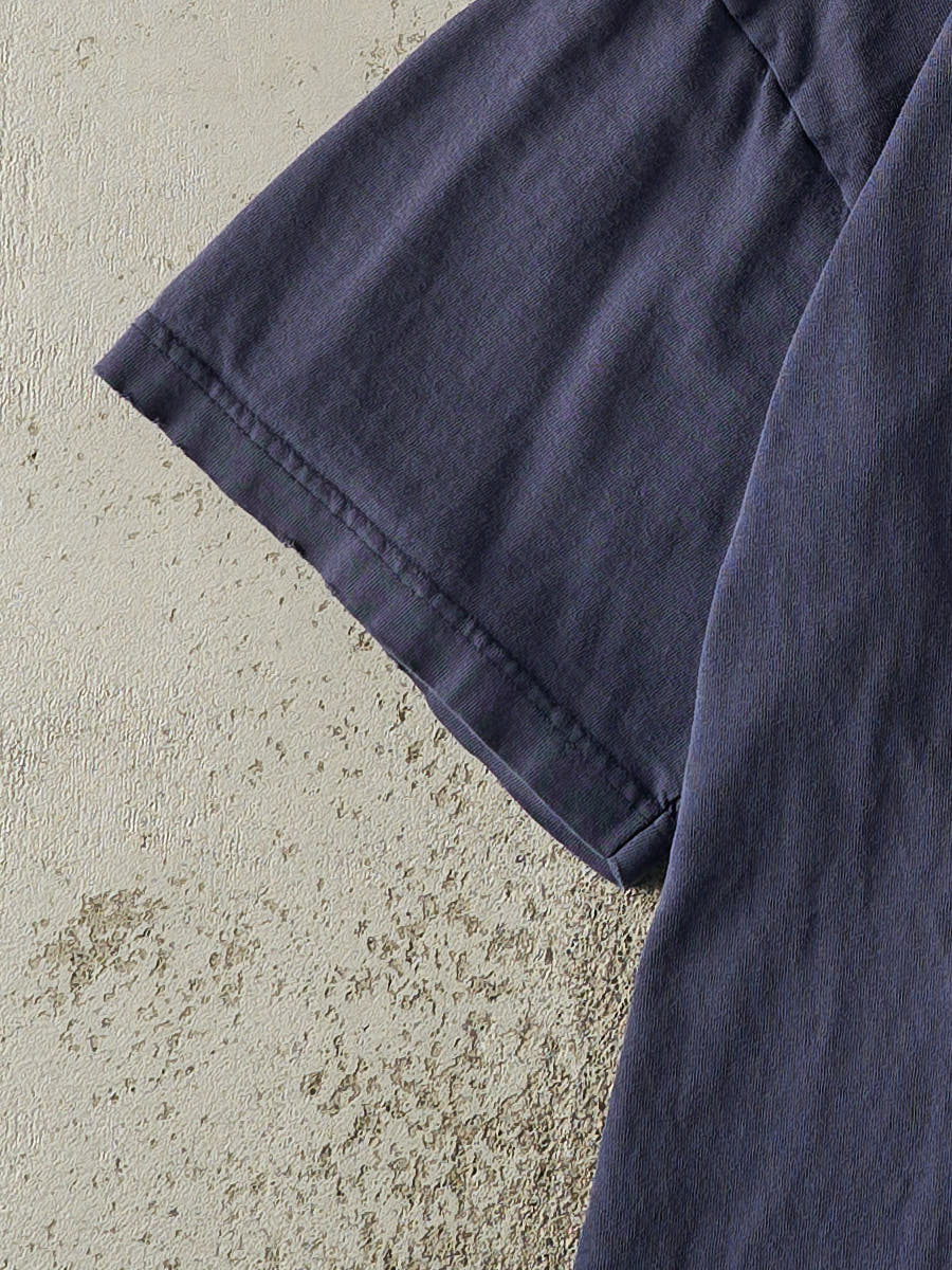 Vintage 90s Navy Blue Adidas Soccer Tee (L)