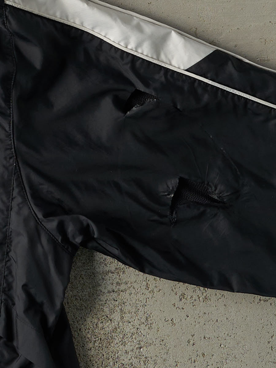Vintage Y2K Black & White Nike Soccer Track Jacket (XL)