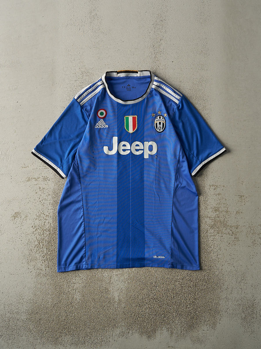 Vintage Y2K Blue Adidas Juventus #21 Paulo Dybala Soccer Jersey (L/XL)