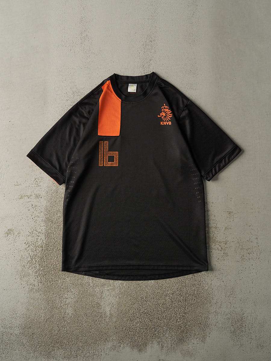 Vintage Y2K Black & Orange Netherlands #16 Robin van Persie Soccer Jersey (L/XL)