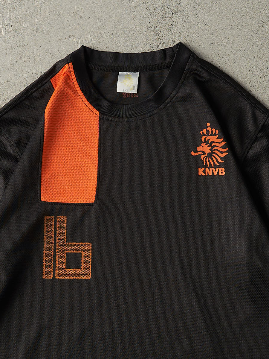 Vintage Y2K Black & Orange Netherlands #16 Robin van Persie Soccer Jersey (L/XL)