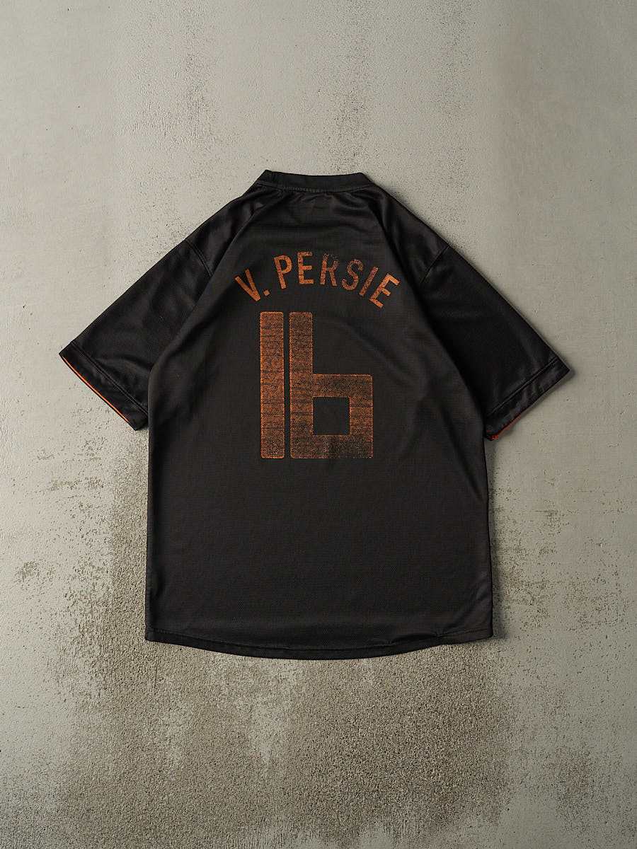 Vintage Y2K Black & Orange Netherlands #16 Robin van Persie Soccer Jersey (L/XL)