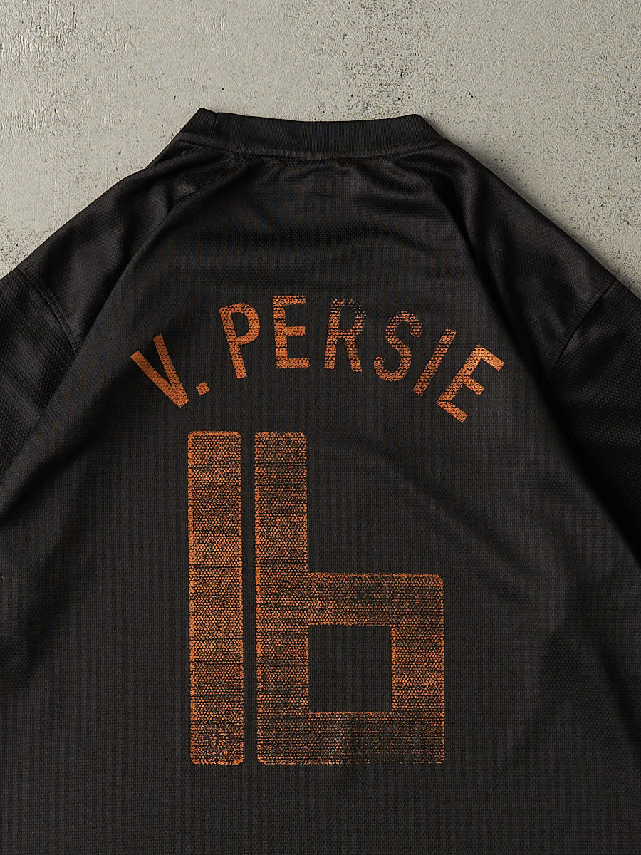Vintage Y2K Black & Orange Netherlands #16 Robin van Persie Soccer Jersey (L/XL)
