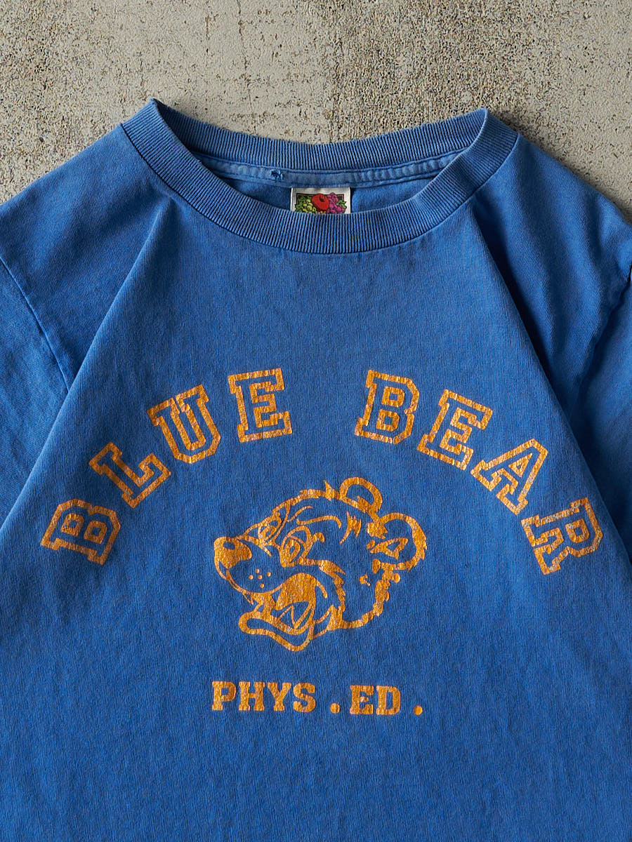 Vintage 90s Blue Blue Bear Phys. Ed. Tee (XS)