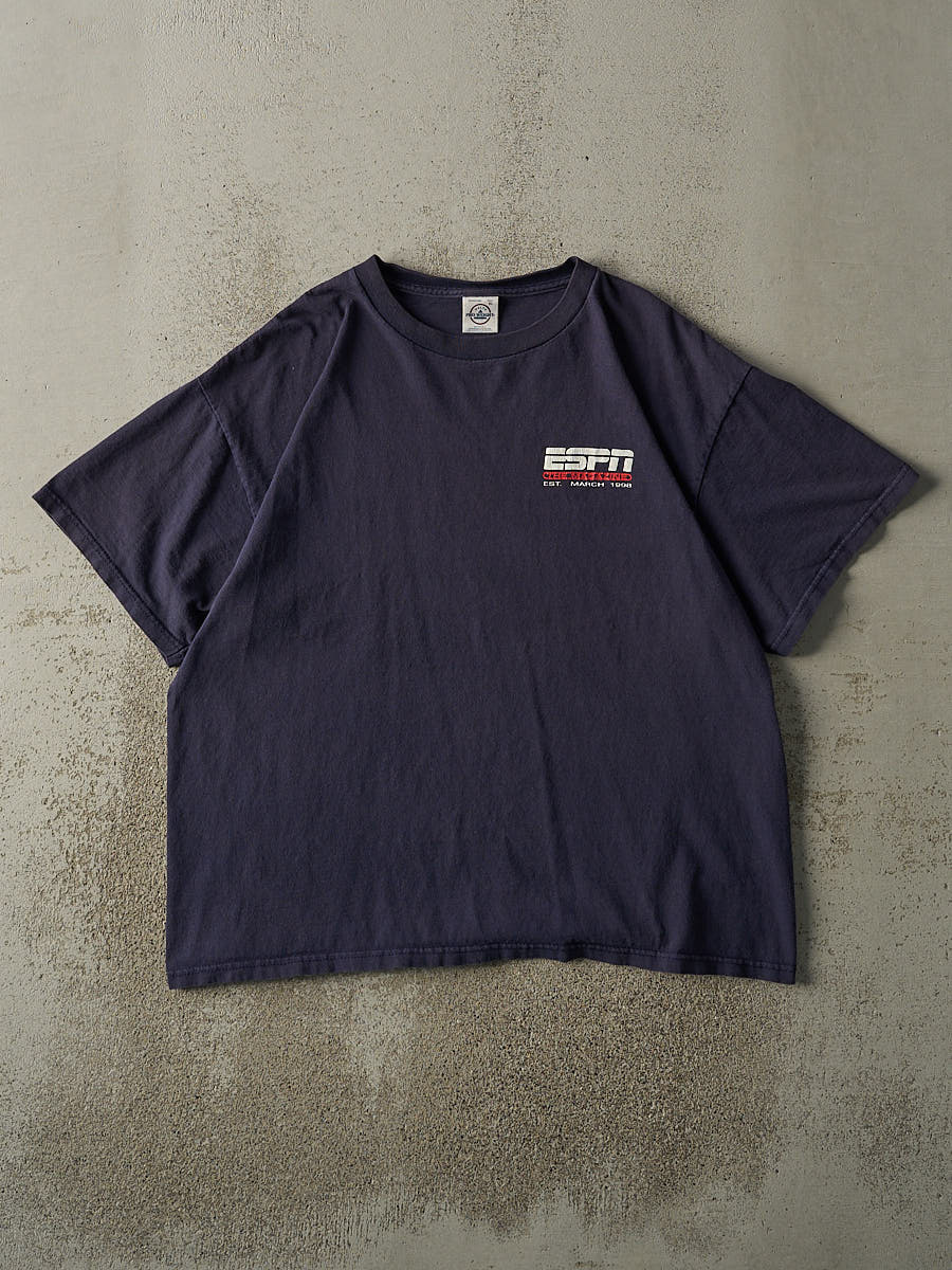 Vintage 98' Navy Blue ESPN Magazine Tee (L/XL)