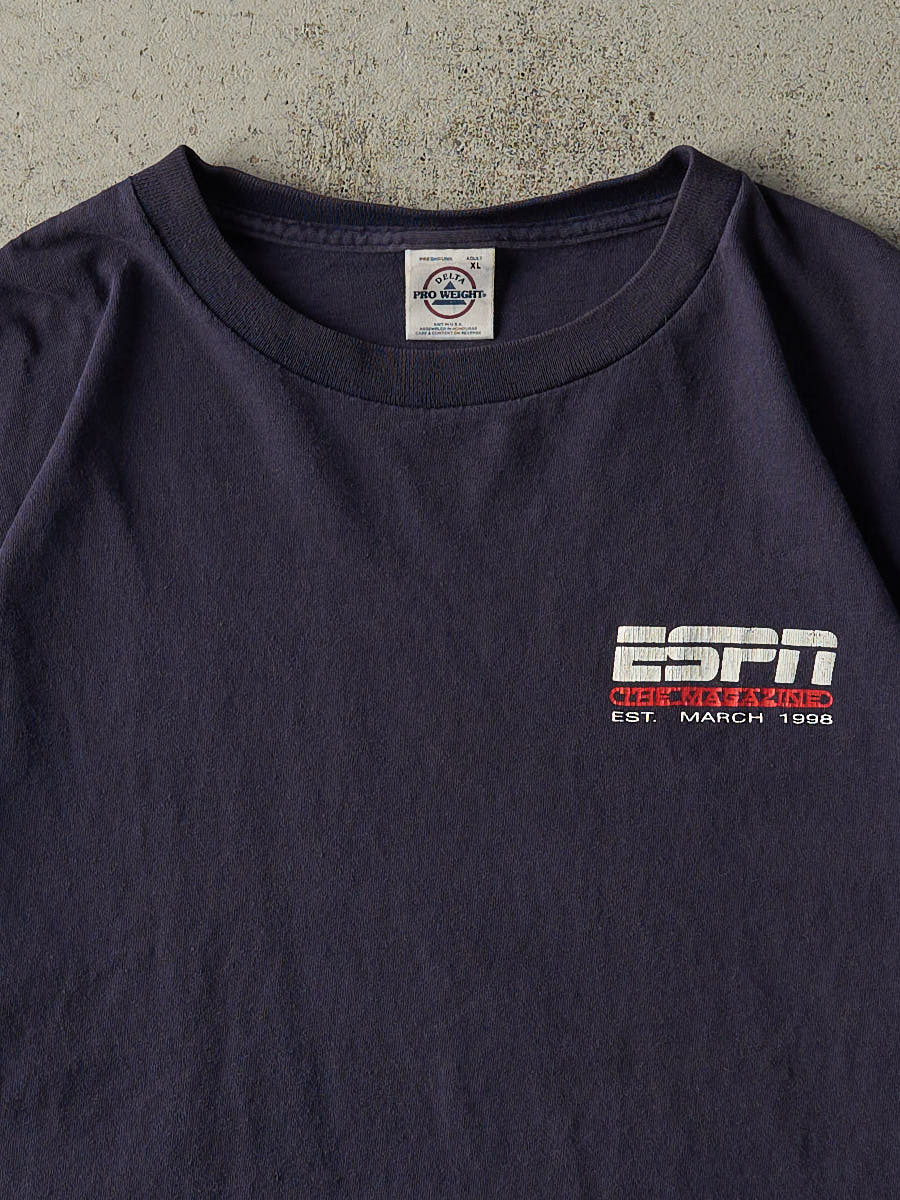 Vintage 98' Navy Blue ESPN Magazine Tee (L/XL)