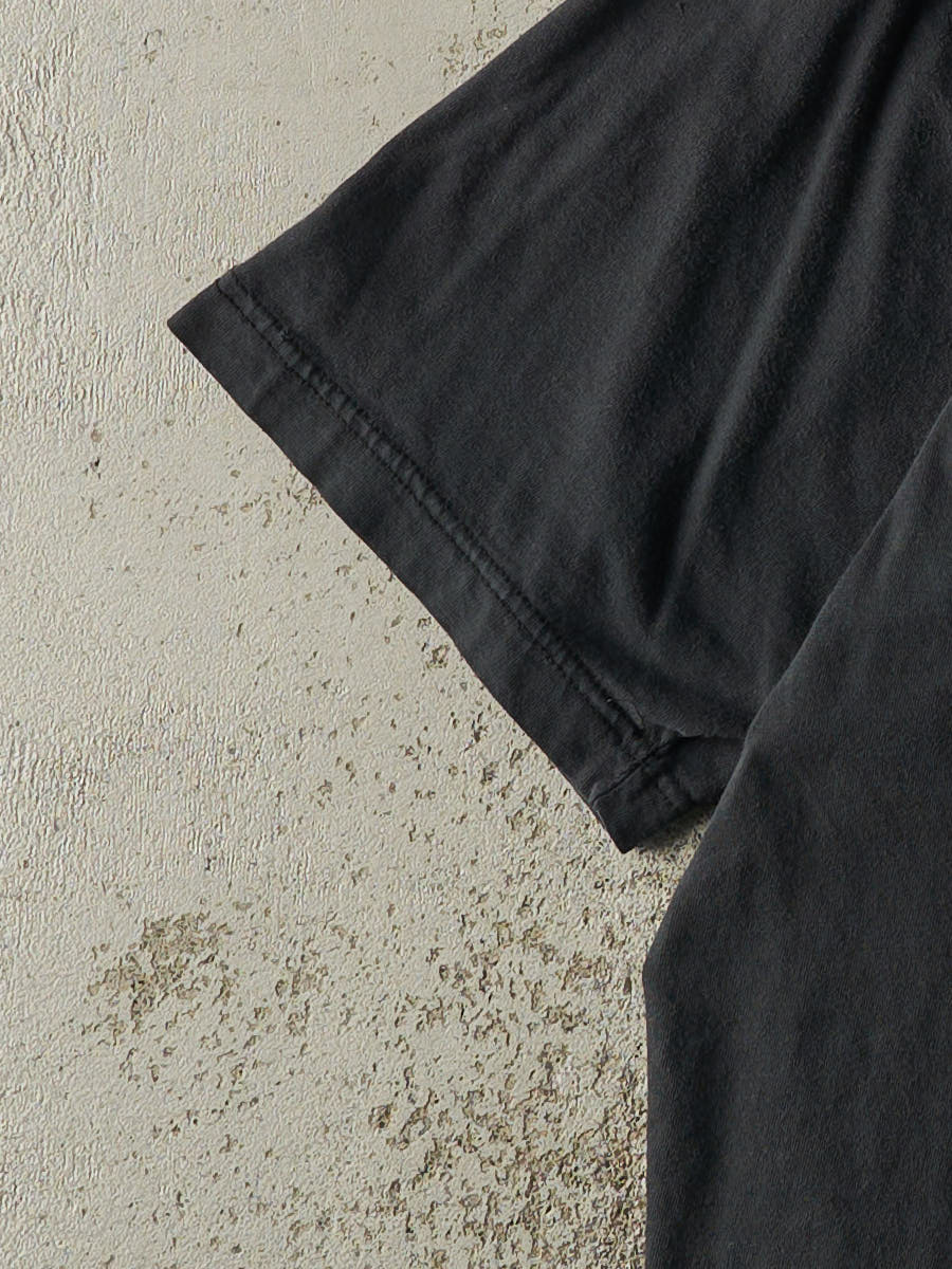 Vintage Y2K Faded Black Blank Tee (M)
