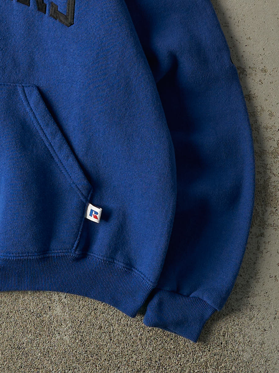 Vintage Y2K Blue Cougars Embroidered Russell Athletics Hoodie (XS/S)