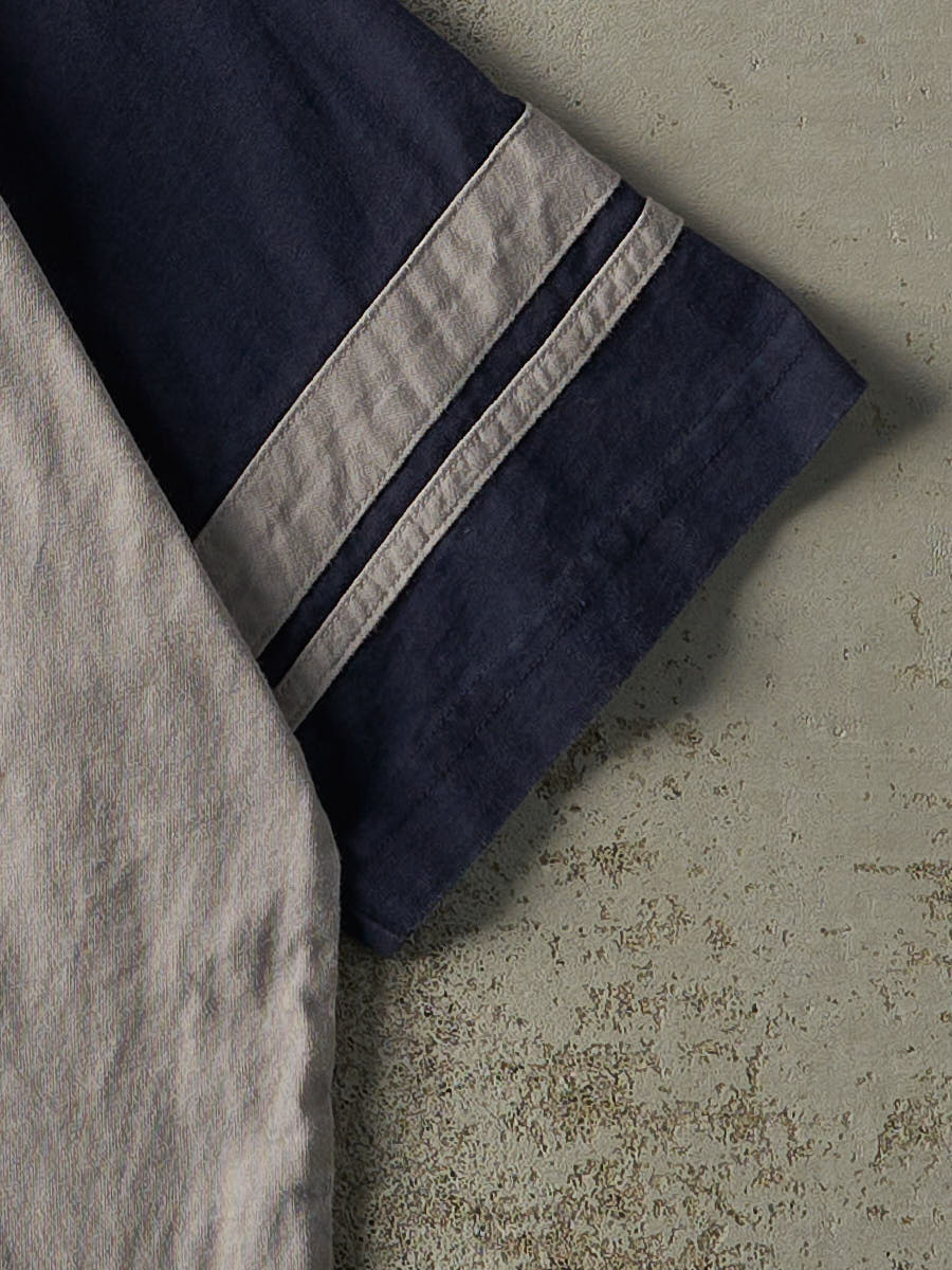 Vintage Y2K Blue & Grey Sideout Tee (M)