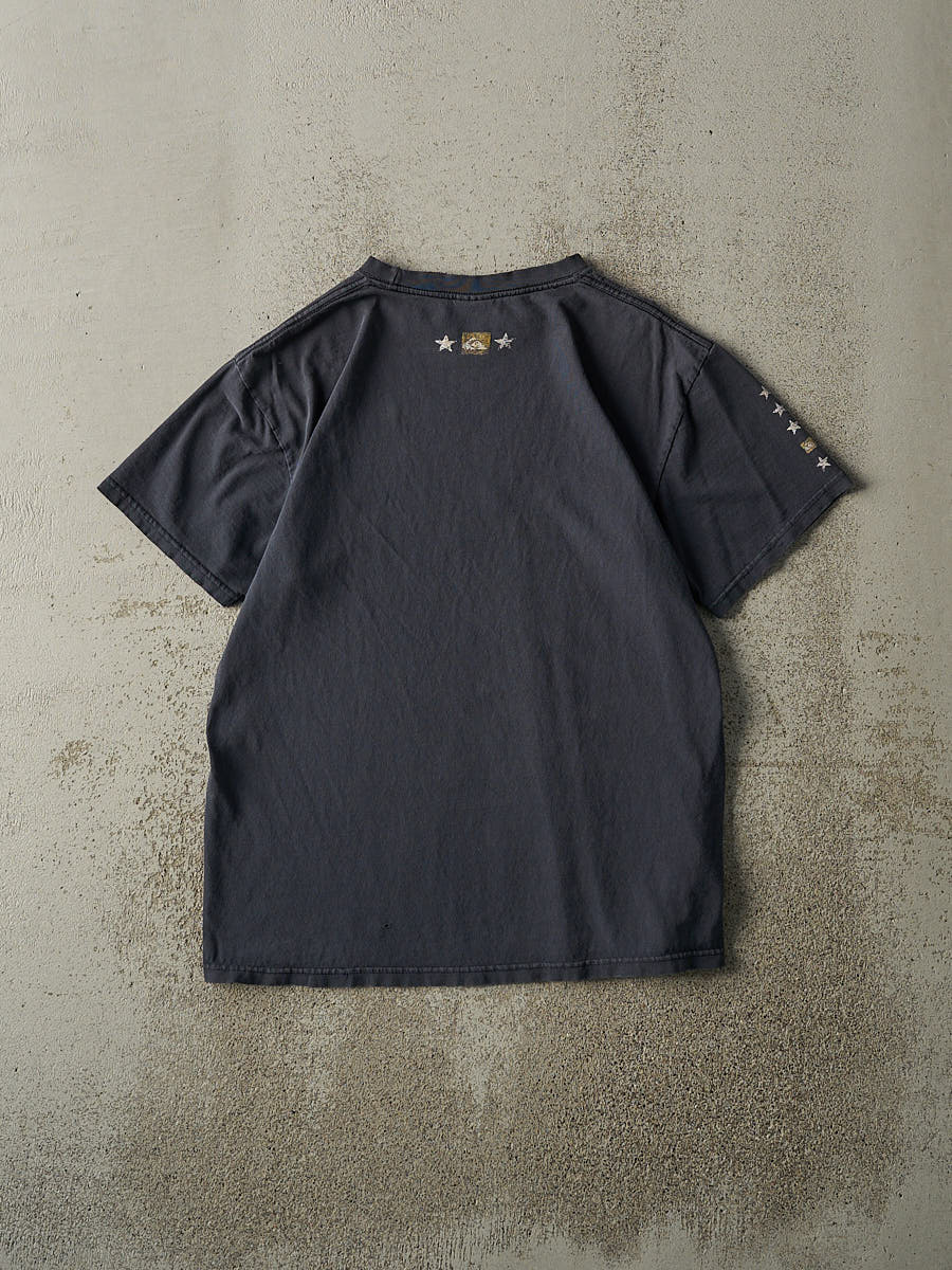 Vintage Y2K Navy Blue Quiksilver Logo Tee (M)