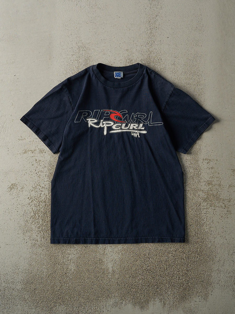 Vintage Y2K Navy Blue Rip Curl Tee (M/L)