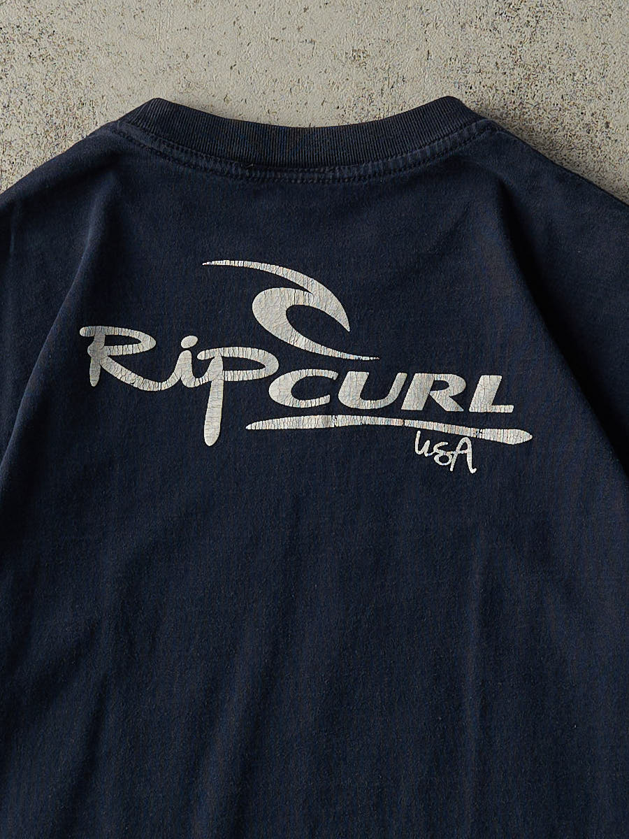 Vintage Y2K Navy Blue Rip Curl Tee (M/L)
