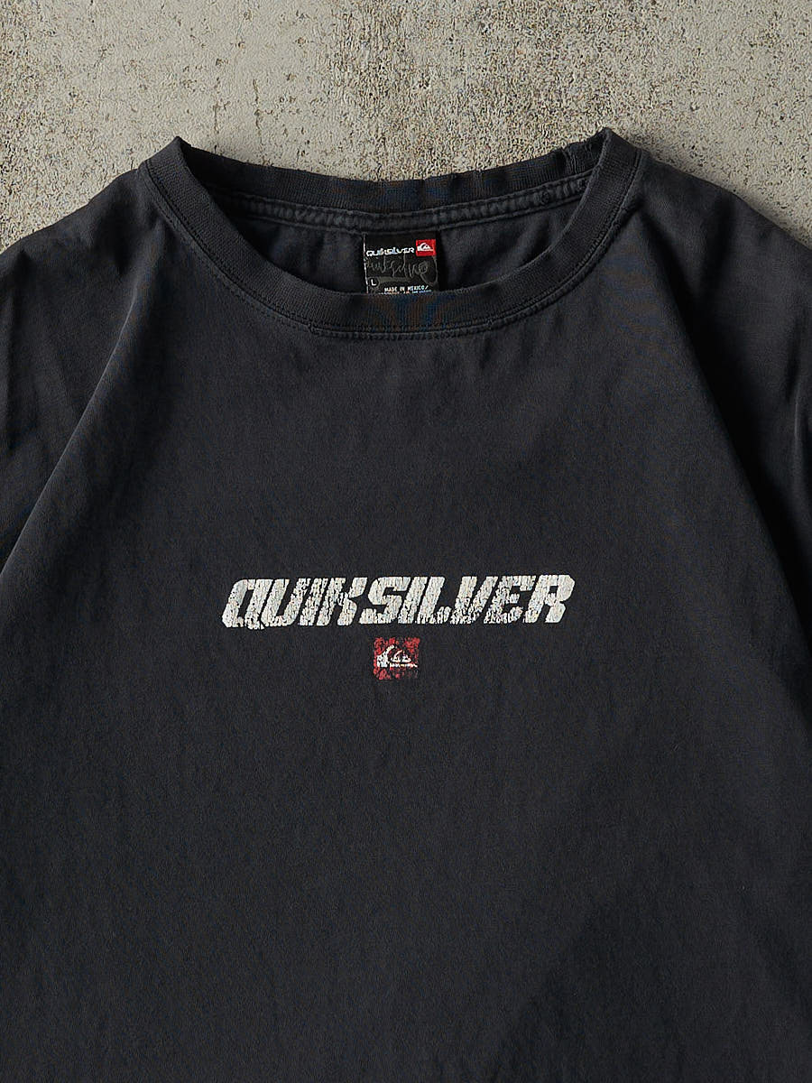 Vintage Y2K Faded Black Quiksilver Tee (M/L)