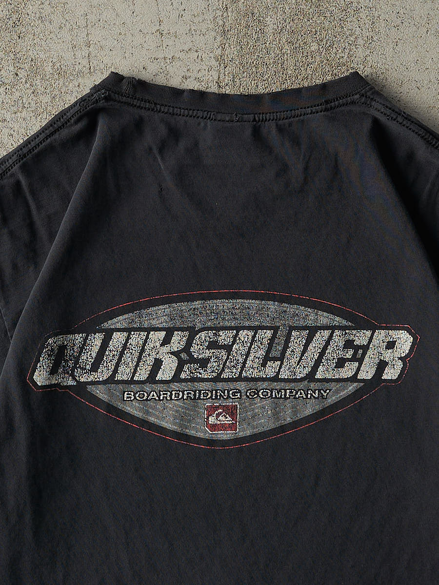 Vintage Y2K Faded Black Quiksilver Tee (M/L)