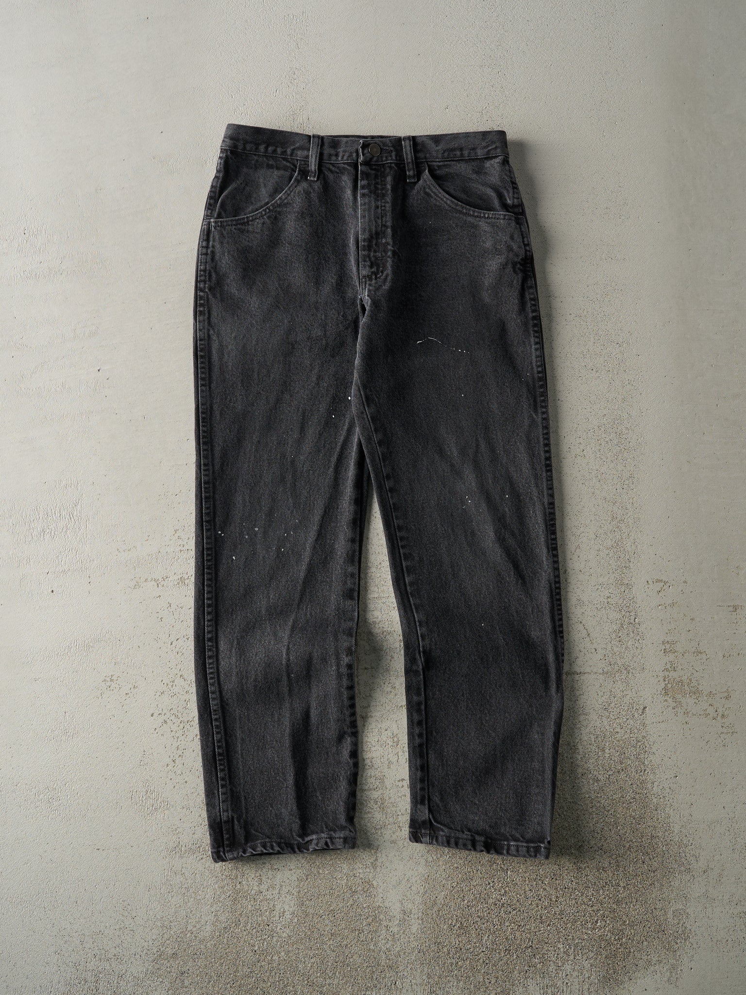 Vintage 90s Faded Black Rustler Denim Pants (31.5x29)