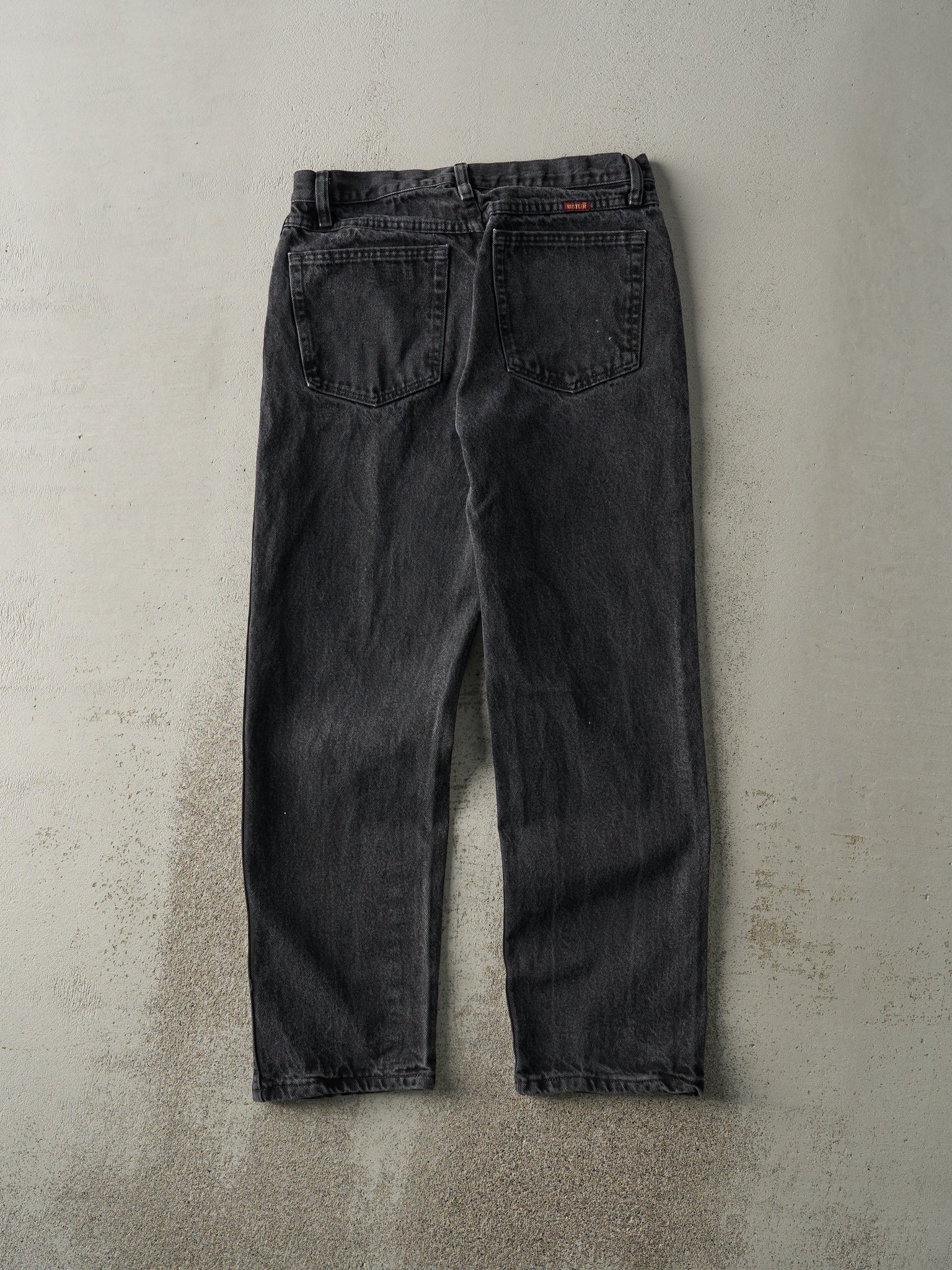 Vintage 90s Faded Black Rustler Denim Pants (31.5x29)