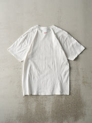 Vintage Y2K White & Red Nike Logo Tee (M)