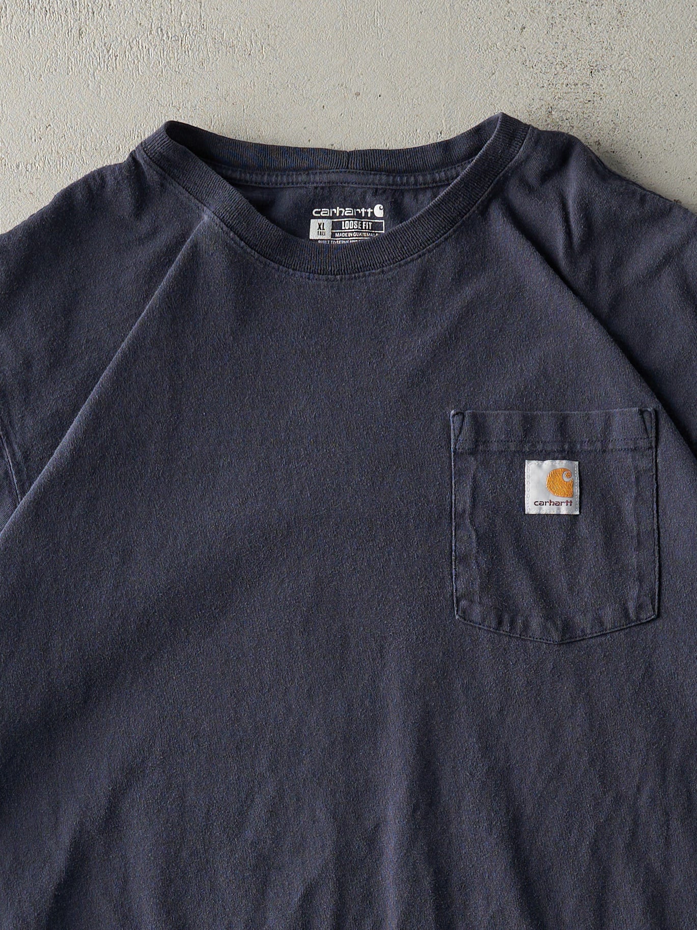 Vintage Y2K Navy Blue Carhartt Pocket Tee (XL/XXL)