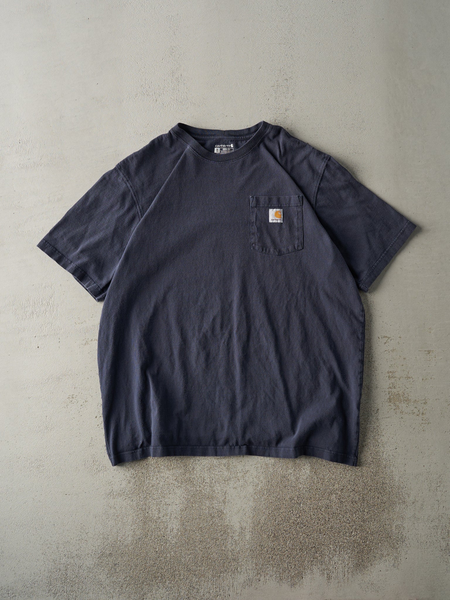 Vintage Y2K Navy Blue Carhartt Pocket Tee (XL/XXL)