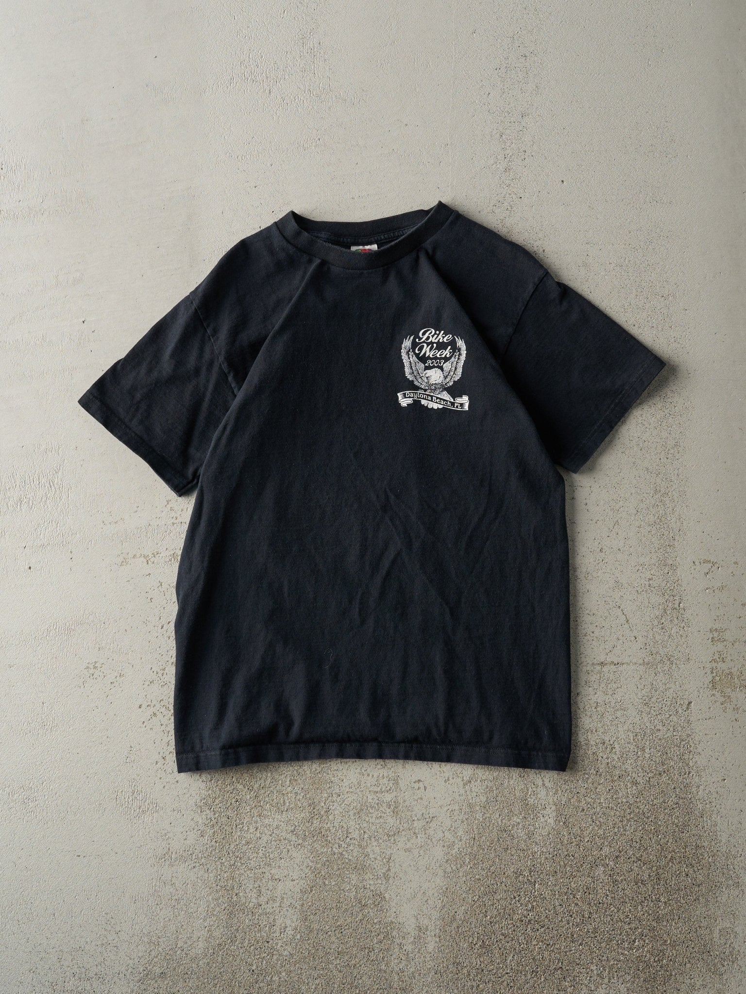 Vintage 03' Black Daytona Beach Bike Week Tee (S)