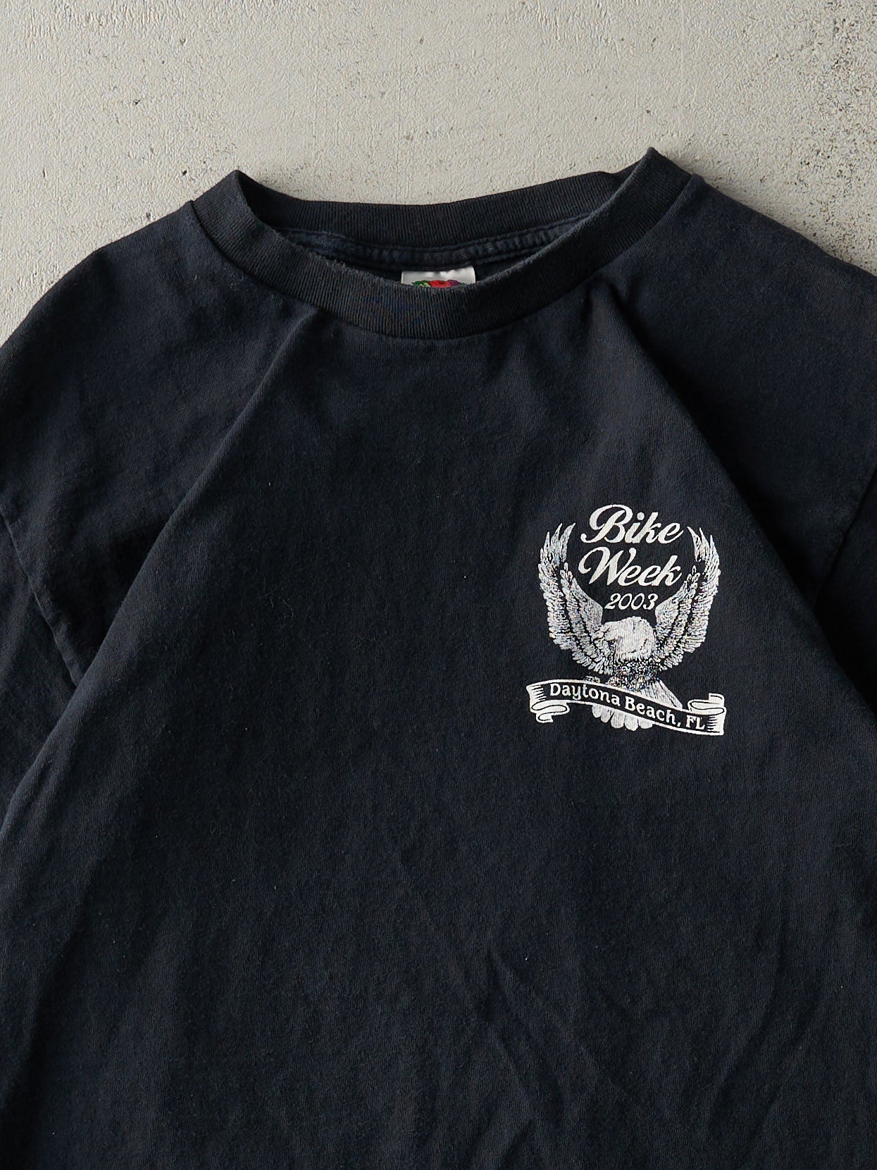 Vintage 03' Black Daytona Beach Bike Week Tee (S)