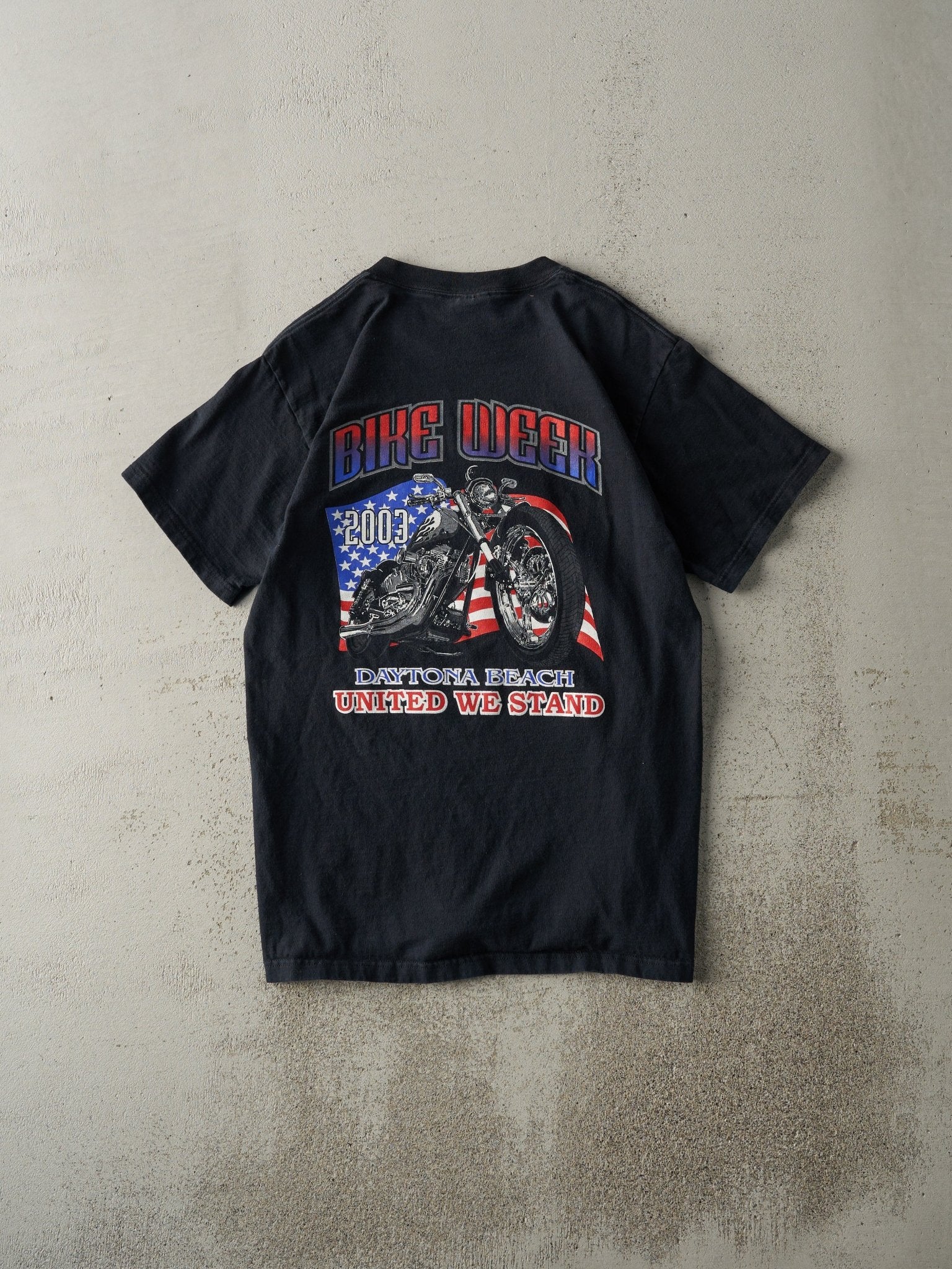Vintage 03' Black Daytona Beach Bike Week Tee (S)