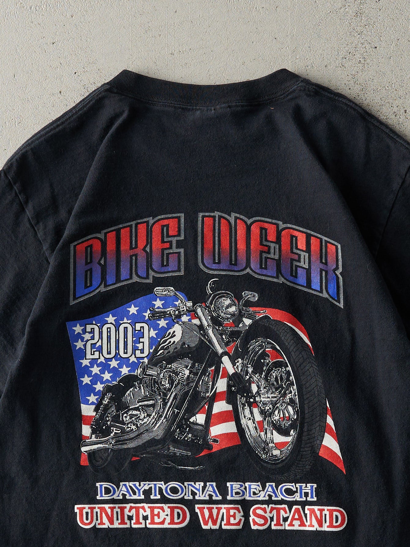 Vintage 03' Black Daytona Beach Bike Week Tee (S)