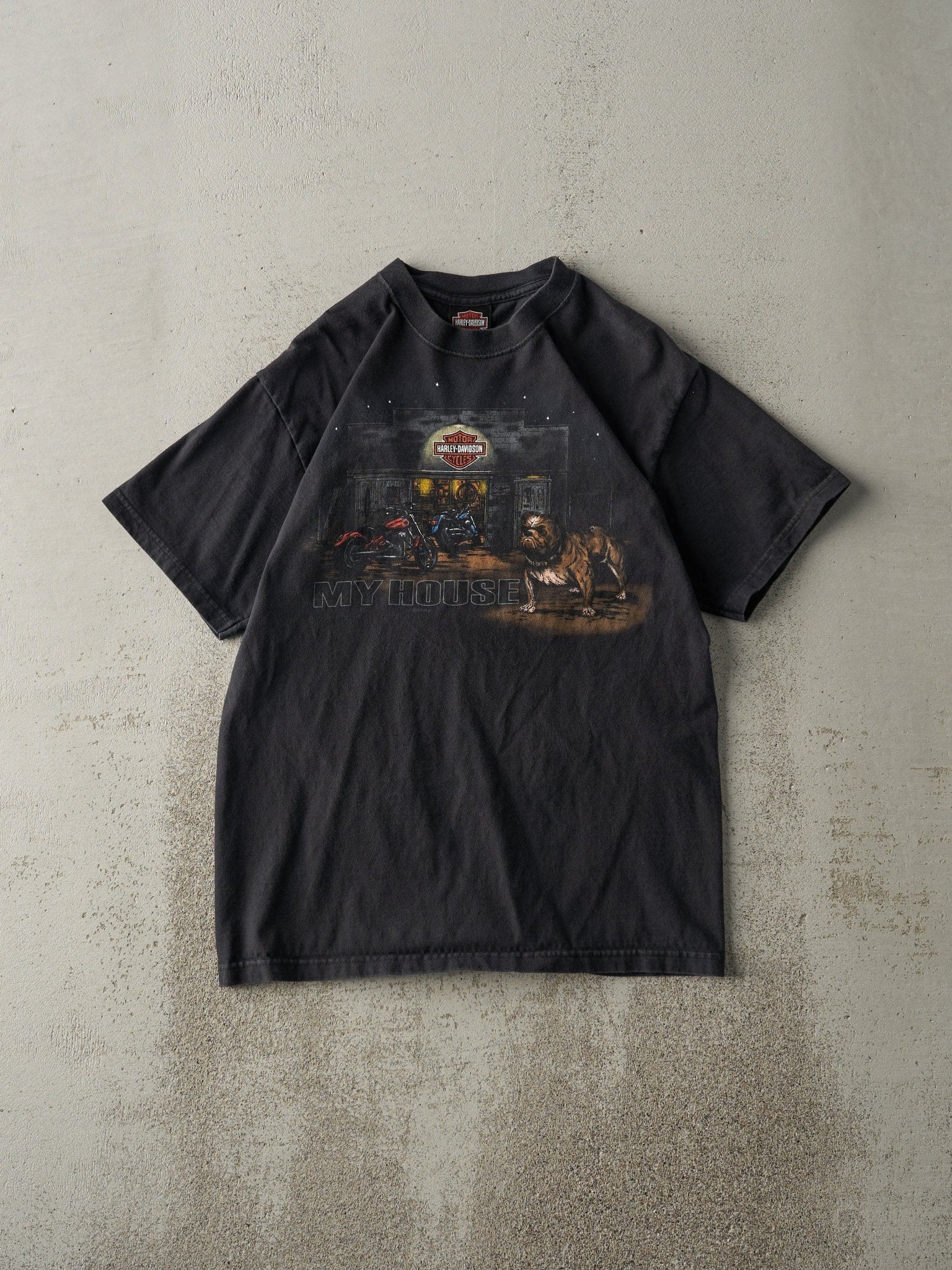 Vintage 08' Black Owen Sound Ontario Harley Davidson Tee (S)