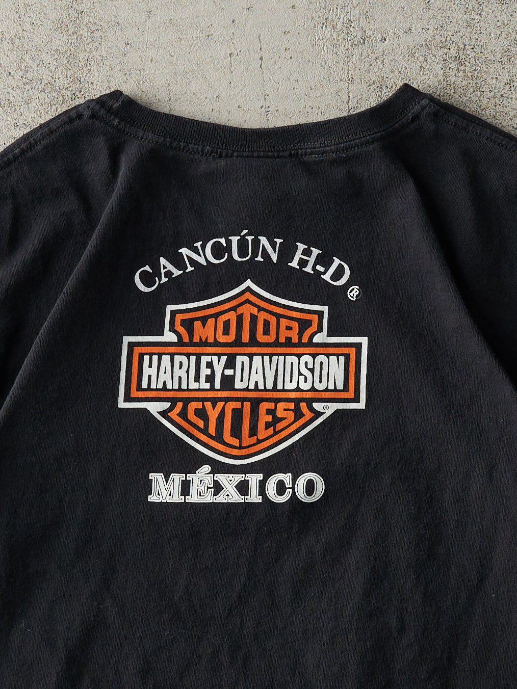 Vintage Y2K Black Cancun Mexico Harley Davidson Tee (S)