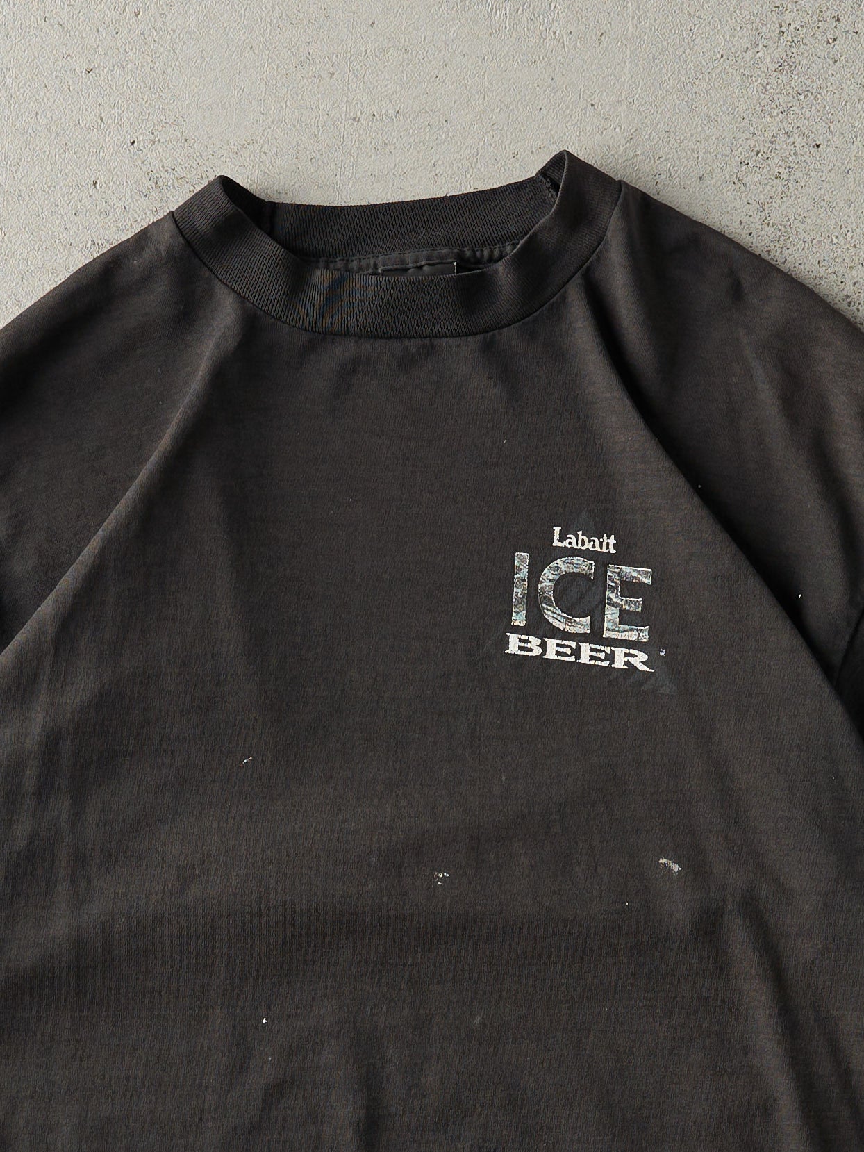 Vintage 90s Faded Black Labatt Blue Ice Single Stitch Tee (M/L ...
